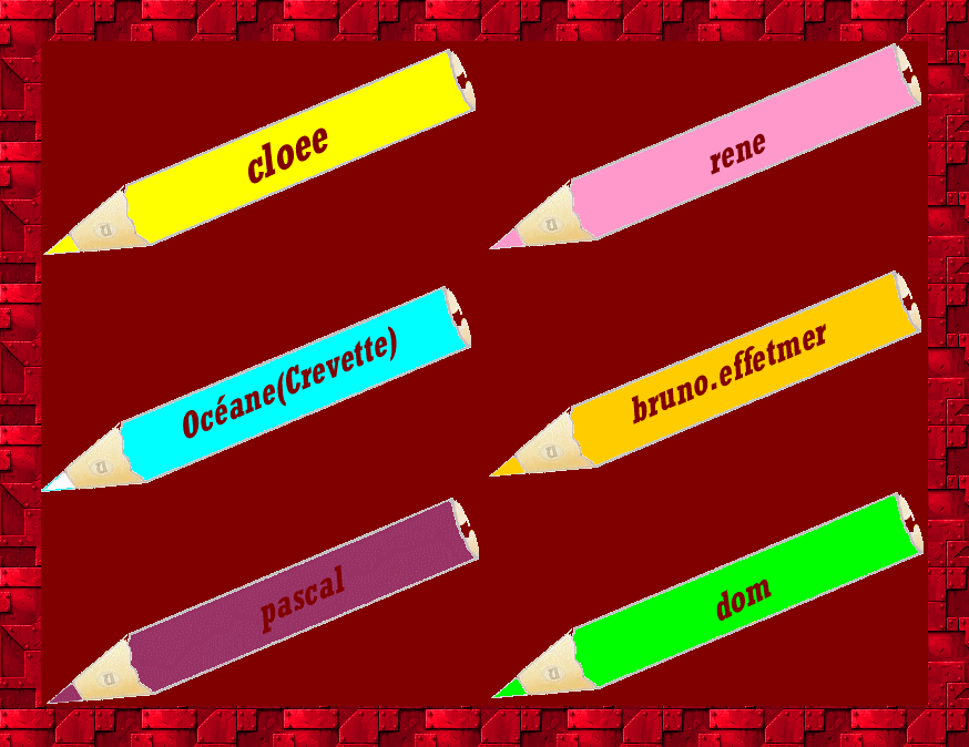 Les crayons de couleur de Cloee