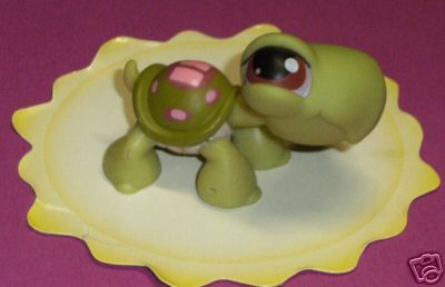 Figurine Littlest Pet Shop Hasbro Tortue 07 - Animal Marin Vintage Jouet Occasion